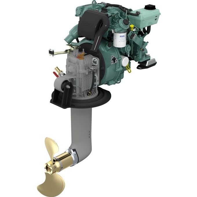 A Volvo Penta saildrive engine