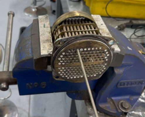 Old Volvo Penta heat exchanger.