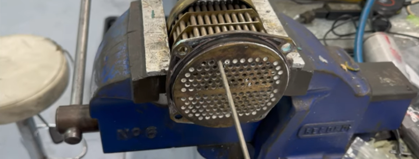 Old Volvo Penta heat exchanger.