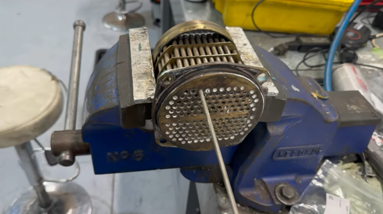 Old Volvo Penta heat exchanger.
